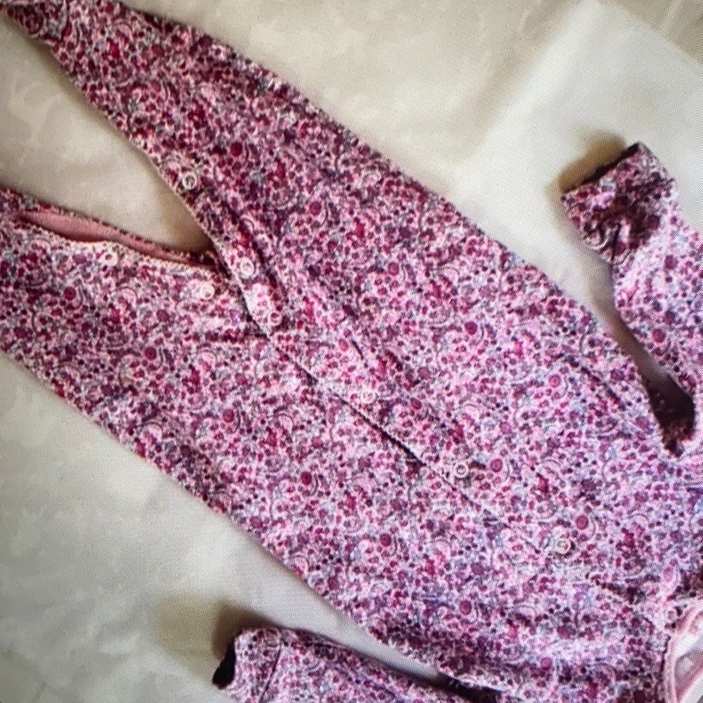 Girls footie pajamas one piece